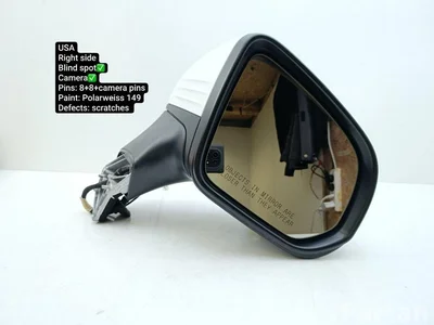 Mercedes-Benz A2968106600 EQS SUV (X296) 2023 Išorinis veidrodėlis dešinė Posūkio signalas Apšvietimas po veidrodėliu Kamera Aklosios zonos įspėjimas - Paveiksliukas 1