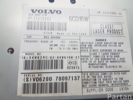 VOLVO 31210342 V50 (MW) 2007 CD changer