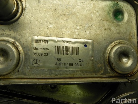 MERCEDES-BENZ A 611 188 3 01 / A611188301 E-CLASS (W211) 2008 Oil Cooler