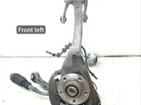 Porsche 95B407253B, 8K0505P, 8K0407155C MACAN (95B) 2016 Vorderer Radlagergehäuse komplett linke Seite