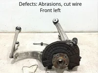 Gebrauchtes Original Maserati 670034829, 670035100, 670031993, 06700319930, 06700319950 LEVANTE 2017 Vorderer Radlagergehäuse komplett linke Seite