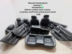 Maserati 105804278C, 105804665C, 105088372C, 105804668C, 06700143680, 06700145430 QUATTROPORTE VI 2014 Fotele, Kanapa, Komplet Panel drzwi Podłokietnik