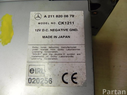 MERCEDES-BENZ A 211 820 08 79 / A2118200879 E-CLASS (W211) 2006 Radio unit