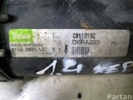 OPEL 09115192 CORSA D 2007 Starter