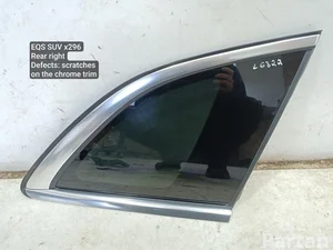 Mercedes-Benz EQS SUV (X296) 2023 Fiksuotas durelių stiklas(fortkė) dešinysis galinis