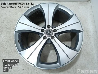 Mercedes-Benz A1674011000 GLS (X167) 2021 Llantas de aleación 5x112  R21 EJ 10 - Imagen 1