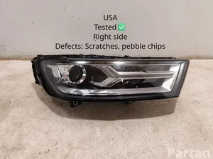 Audi 4M0.941.006.B, 771.22.000.00, 100800096061, 4M0907397AA / 4M0941006B, 7712200000, 100800096061, 4M0907397AA Q7 (4M) 2017 Phare à droite USA