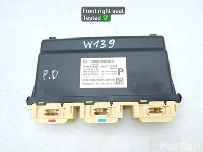 Mercedes-Benz A1669001204 GL-CLASS (X166) 2013 Unidad de control del asiento Right Front - Imagen 1