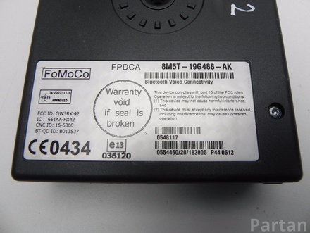 FORD 8M5T-19G488-AK / 8M5T19G488AK S-MAX (WA6) 2008 Interface box (control unit 'bluetooth')