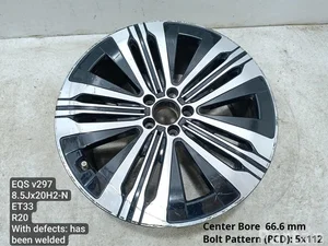 Mercedes-Benz A2974010700 EQS (V297) 2022 Felgi aluminiowe 5x112  R20 ET33 EJ 8.5