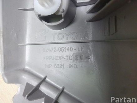 TOYOTA 62472-05140 / 6247205140 AVENSIS Estate (_T27_) 2009 Lining, pillar d Upper left side