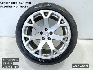 Maserati 231475, 231477, 228795 GRAN TURISMO 2008 Jantes en alliage R19 ET37.5 EJ 10.5