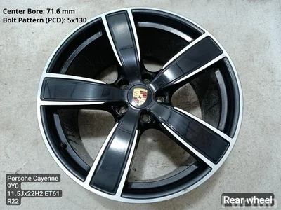 Porsche 9Y0.601.025.AQ / 9Y0601025AQ Cayenne 9Y0 9Y3 2019 Легкосплавные диски R22 5X130 EJ 11.5 - Изображение 1