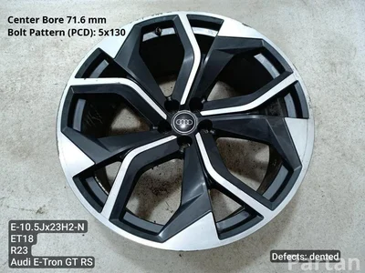 Audi 4M8601025BB, 4M8601025AG, 4M86010205AH, 4M8601025AF, 4M8601025AP E-TRON GT Sedán (F83, F8P) 2024 Llantas de aleación R23 ET18 5X130 EJ 10.5 - Imagen 1