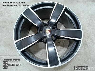 Porsche 9Y0.601.025.AQ / 9Y0601025AQ Cayenne 9Y0 9Y3 2019 Легкосплавные диски R22 5X130 EJ 11.5 - Изображение 1