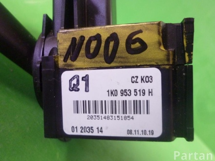 VW 1K0 953 519 H / 1K0953519H SCIROCCO (137, 138) 2009 Switch for wipers/wash-wipe operation