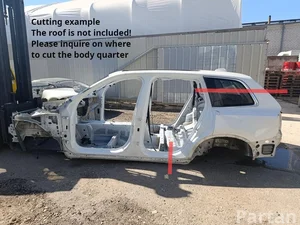 Volvo XC90 II 2016 ćwiartka samochodowa z tyłu z lewej