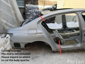 BMW 7 (G11, G12) 2016 ćwiartka samochodowa z tyłu po prawej