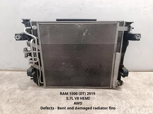 RAM 68268592AD, 68312697AC, 68268606AD, AA446720-0413, AA223000-9754,C68605-121, 220190307 / 68268592AD, 68312697AC, 68268606AD, AA4467200413, AA2230009754, C68605121, 220190307 1500 Crew Cab Pickup (DT) 2019 Radiateur