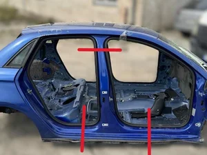 Audi AUDI S1 A1 PILLAR (MIDDLE) RIGHT / AUDIS1A1PILLARMIDDLERIGHT A1 (8X1, 8XK) 2016 Pièces de carrosserie