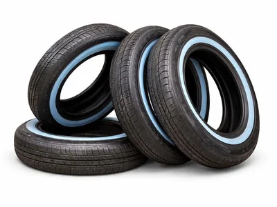 Chevrolet Kontio WhitePaw Classic Whitewall 40mm balta juosta NAUJOS. KOMPLEKTAS / KontioWhitePawClassicWhitewall40mmbaltajuostaNAUJOSKOMPLEKTAS SILVERADO 2500 2025 Reifen R15 235/ /75 - Bild 1