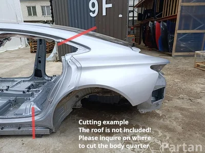 Audi E-TRON GT Saloon (F83, F8P) 2024 Body quarter Left Rear - Image 1