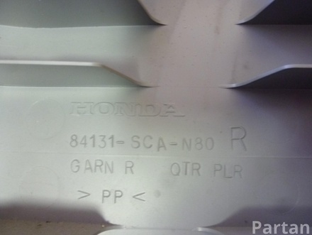 HONDA 84131-SCA-N80 / 84131SCAN80 CR-V II (RD_) 2005 Lining, pillar c Upper right side