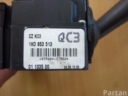 SKODA 1K0 953 513 / 1K0953513 OCTAVIAII (1Z3) 2005 Switch for turn signals, high and low beams, headlamp flasher