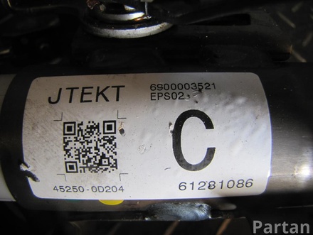 TOYOTA 45250-0D204 / 452500D204 YARIS (_P13_) 2014 Electric pump power steering