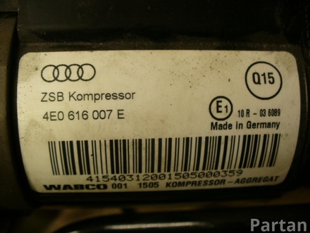 AUDI 4E0 616 007 E / 4E0616007E A8 (4E_) 2005 air supply unit