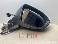 Volkswagen 11 PIN / 11PIN Golf VIII (CD1) 2021 Išorinis veidrodėlis dešinė elektrinis reguliavimas Posūkio signalas Šildomas