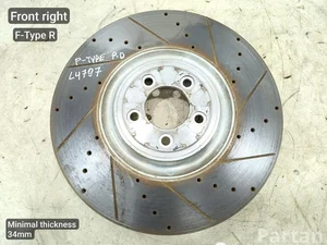 Jaguar 631-20026R / 63120026R F-TYPE kupė (X152) 2016 Stabdžių diskas dešinė priekis