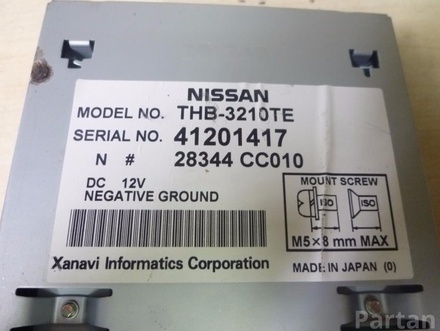 NISSAN THB-3210TE , 28344CC010 / THB3210TE, 28344CC010 MURANO I (Z50) 2005 Control unit for navigation system