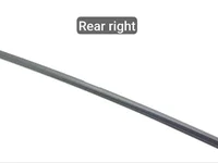 Porsche 9J1839476C Taycan 2023 Décoration de cadre de verre porte Right Rear