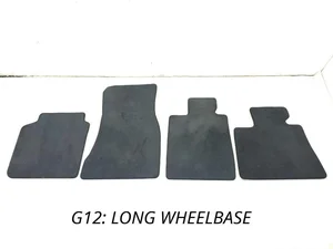 BMW 7 (G11, G12) 2018 Ensemble de tapis de sol