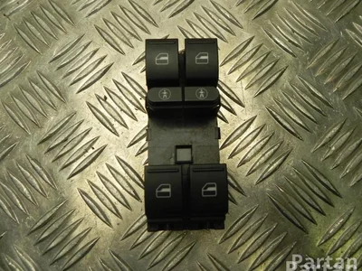 Volkswagen 7L6 959 857 E / 7L6959857E TOUAREG (7LA, 7L6, 7L7) 2009 Bouton de lève-vitre - Image 1