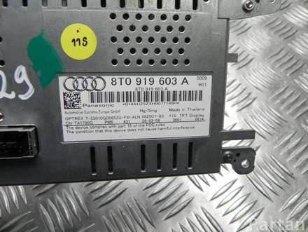 AUDI 8T1 035 186 B, 8T0 919 603 A / 8T1035186B, 8T0919603A A4 (8K2, B8) 2009 Radio / CD