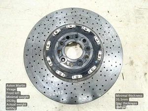 Aston Martin 8D33-1125-AD / 8D331125AD VIRAGE Volante 2012 Disque de frein Left Front