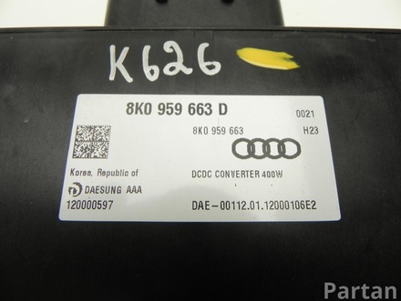 AUDI 8K0 959 663 D / 8K0959663D A1 (8X1, 8XK) 2012 Voltage stabiliser