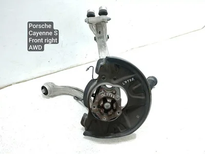 Gebrauchtes Original Porsche 9Y0407254A, 9Y0407242B, 4M0407510B, 4M0.407.156.D, 4M0.407.696.C / 9Y0407254A, 9Y0407242B, 4M0407510B, 4M0407156D, 4M0407696C Cayenne 9Y0 9Y3 2019 Vorderer Radlagergehäuse komplett rechte Seite - Bild 1