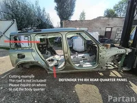 Land Rover Defender Station Wagon (L663) 2022 Body quarter Right Rear