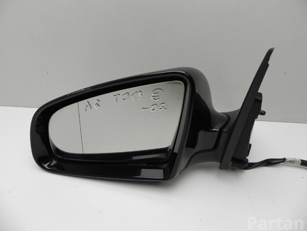 AUDI 448 505, E1 010754 / 448505, E1010754 A6 Avant (4F5, C6) 2006 Outside Mirror Left adjustment electric Suround light Manually folding Heated