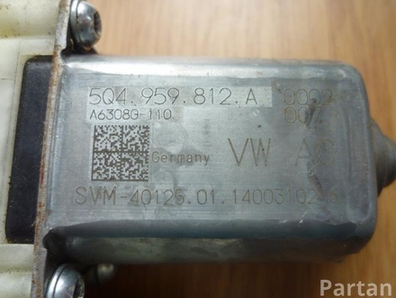 VW 5Q4 959 812 A / 5Q4959812A GOLF VII (5G1, BQ1, BE1, BE2) 2014 Window lifter motor Right Rear