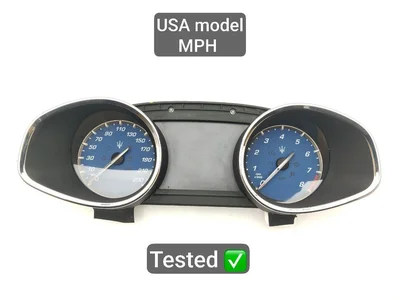 Maserati 670009732, 503010290308 QUATTROPORTE VI 2014 Tableau de bord mph - Image 1