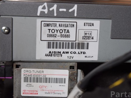 TOYOTA 08660-00880 / 0866000880 AVENSIS Saloon (_T25_) 2006 Control unit for navigation system