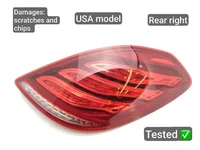 Mercedes-Benz S-CLASS (W222, V222, X222) 2015 Galinis žibintas dešinė USA