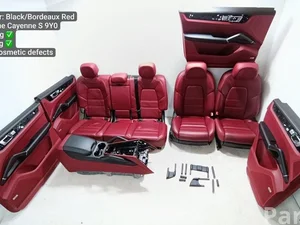Porsche 760.885.073, 760.885.074, 9Y0.881.345, 9Y0.881.345.A / 760885073, 760885074, 9Y0881345, 9Y0881345A Cayenne 9Y0 9Y3 2019 Juego del asiento Panel de puertas Apoyabrazos