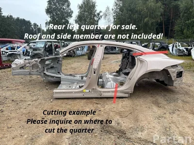 Porsche Taycan 2021 Cuarto cuerpo del coche Left Rear - Imagen 1