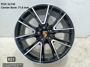 Porsche 971601025M PANAMERA (971) 2018 Llantas de aleación R21 5X130 EJ 9.5