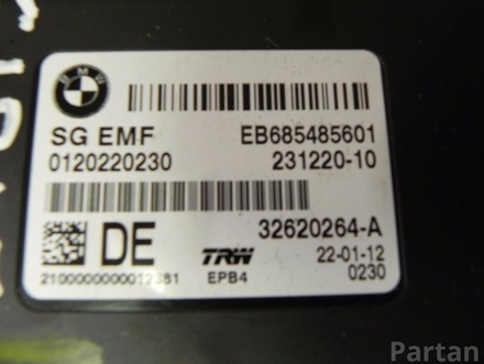 BMW 32620264-A / EB685485601 / 32620264AEB685485601 5 (F10) 2012 Unité de commande pour frein de stationnement électromécanique